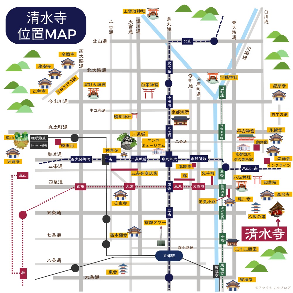 清水寺位置MAP
