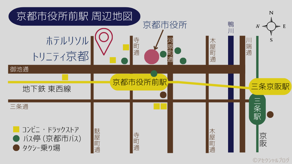 ホテルリソルトリニティ京都周辺地図