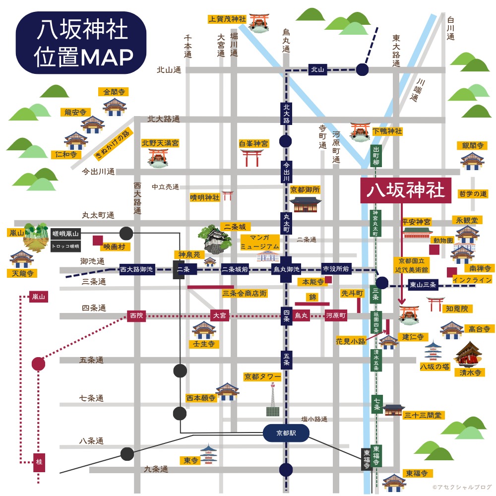 八坂神社位置MAP