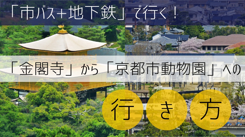 【市バス+地下鉄】 金閣寺から動物園への行き方